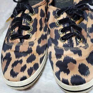KEDS BY KATE SPADE- Satin Leopard Womens Sneakers Size 5